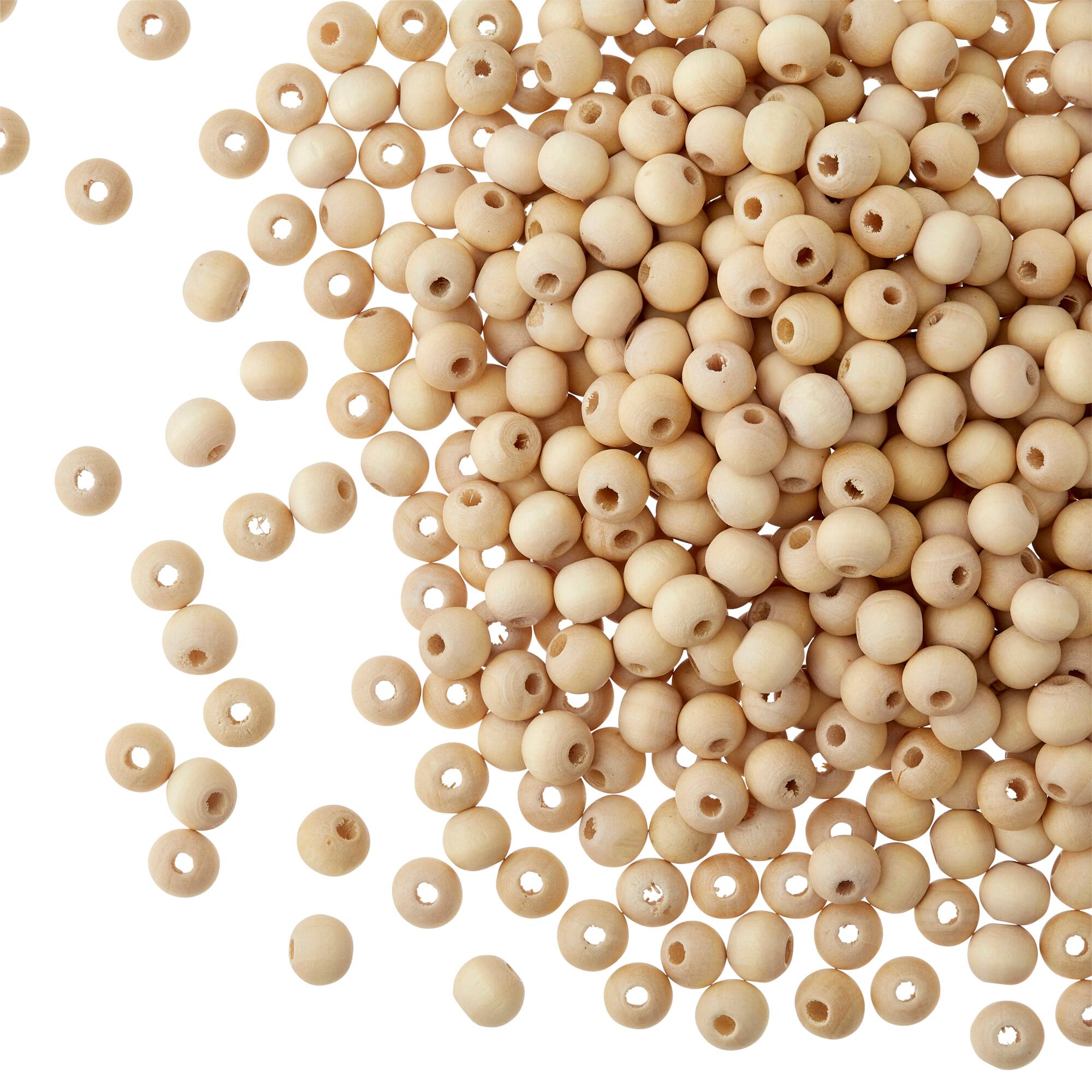 Wood Round Beads by Bead Landing™, 8mm